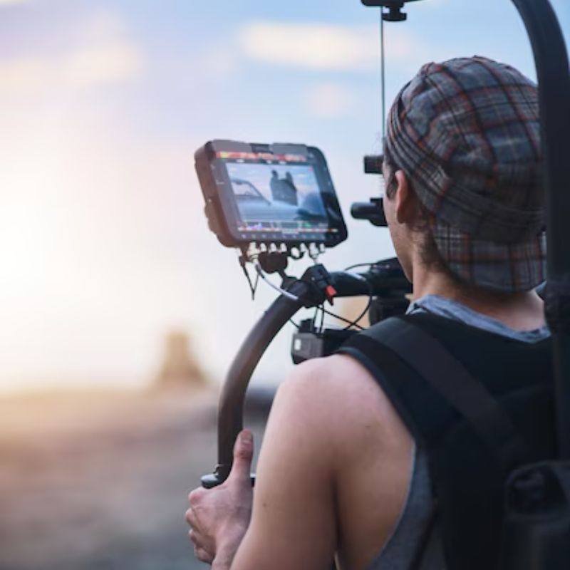 Equipo Lidera Films grabando un evento corporativo en Barcelona